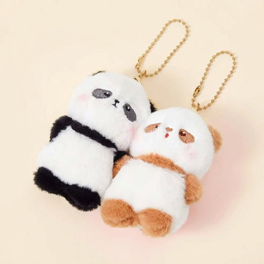 Panda & Teddy Bear Pair Keychain