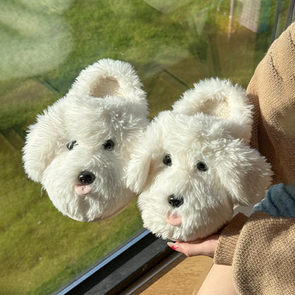Shaggy Pup Slippers