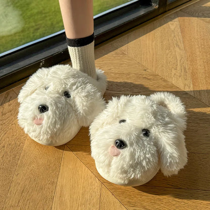 Shaggy Pup Slippers
