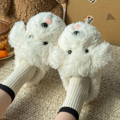 Shaggy Pup Slippers